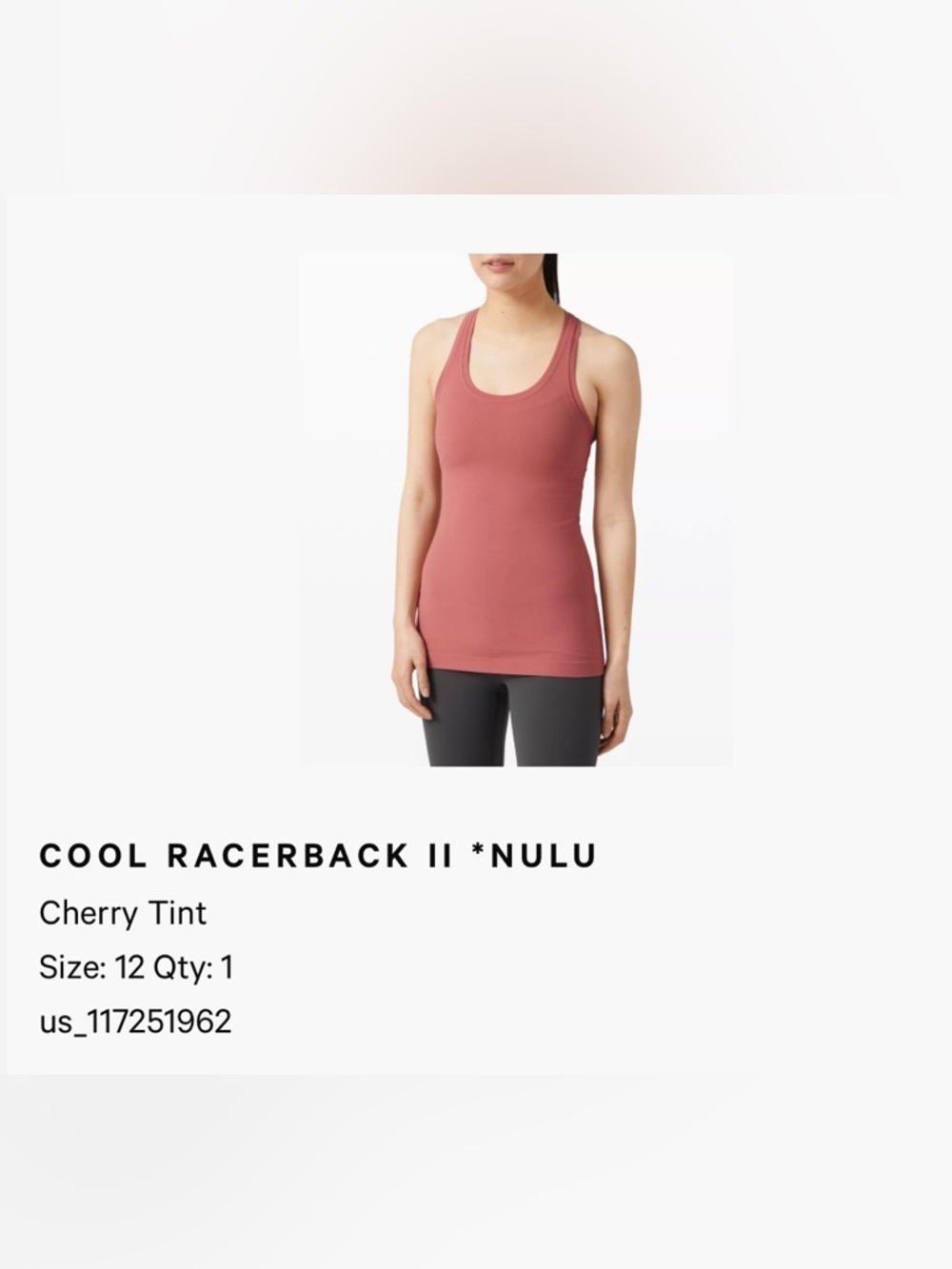 Lululemon Cool Racerback II Nulu Tank Top 12